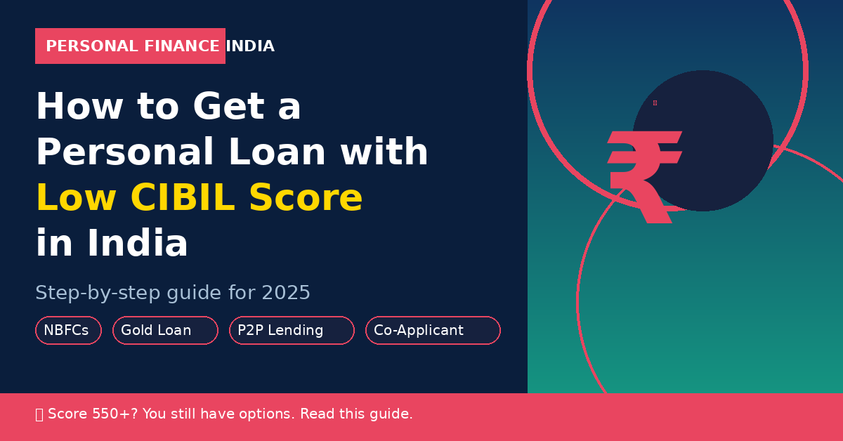 How to Get a Personal Loan with Low CIBIL Score in India
